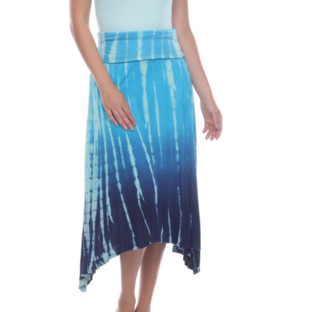 NWT Boho Me Collection Knit Tie Dye Convertible Skirt/Dress/Coverup - Picture 10 of 11